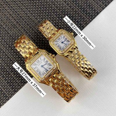 Cartier Panthere De 22*30mm for Small 27*37mm for Large 316L Steel Gold Bracelet Watch juste un clou cartier imitation